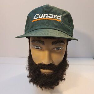 Vintage 90s Cunard Embroidered Nylon Hat